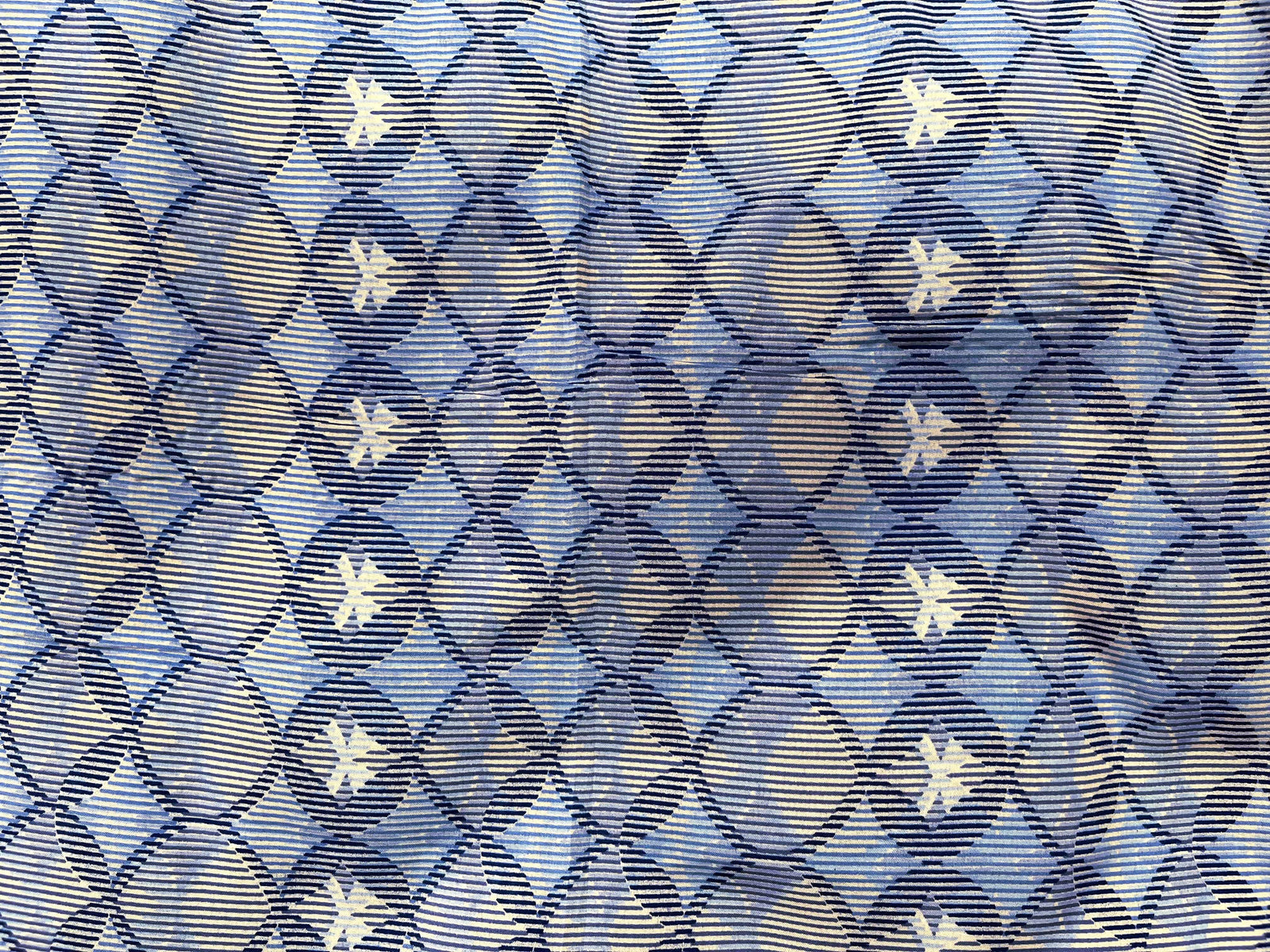 Geo Circles - Clearance Printed Crepe - Cheap Fabrics