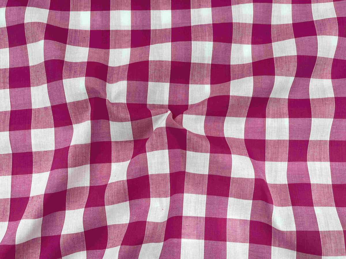 Gingham Polycotton