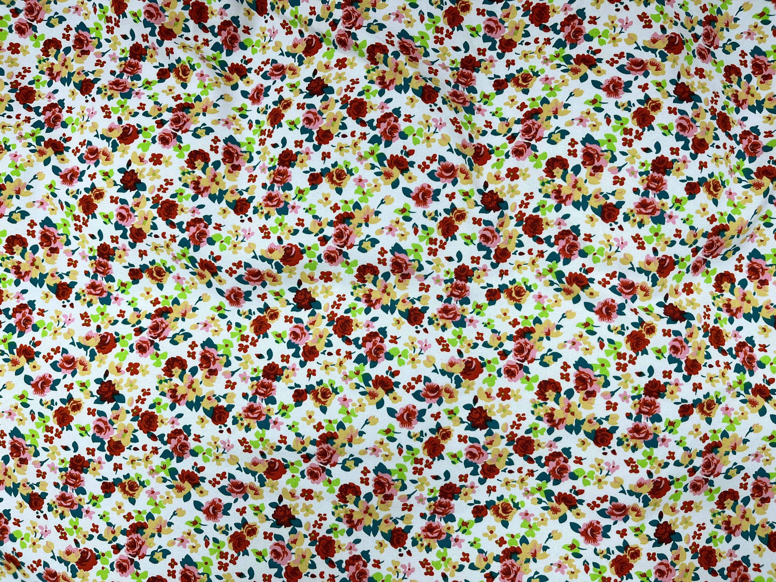 Going Ditsy - Printed Crepe Fabric - Cheap Fabrics