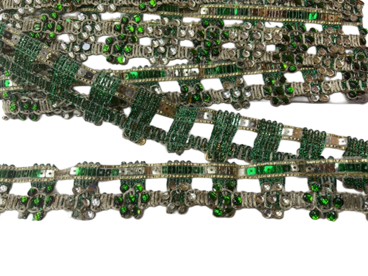 Metallic Ribbon - Golden Stitch (DEFECT) - Cheap Fabrics