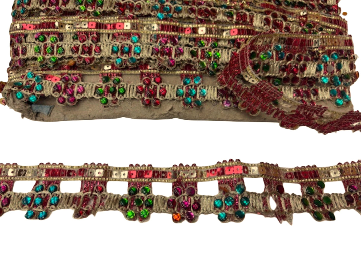 Metallic Ribbon - Golden Stitch (DEFECT) - Cheap Fabrics