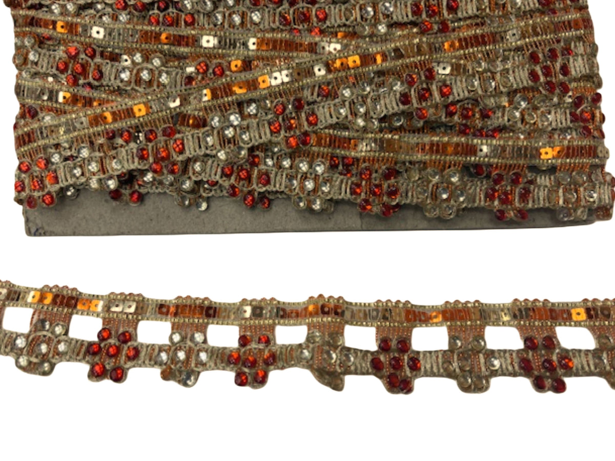 Metallic Ribbon - Golden Stitch (DEFECT) - Cheap Fabrics