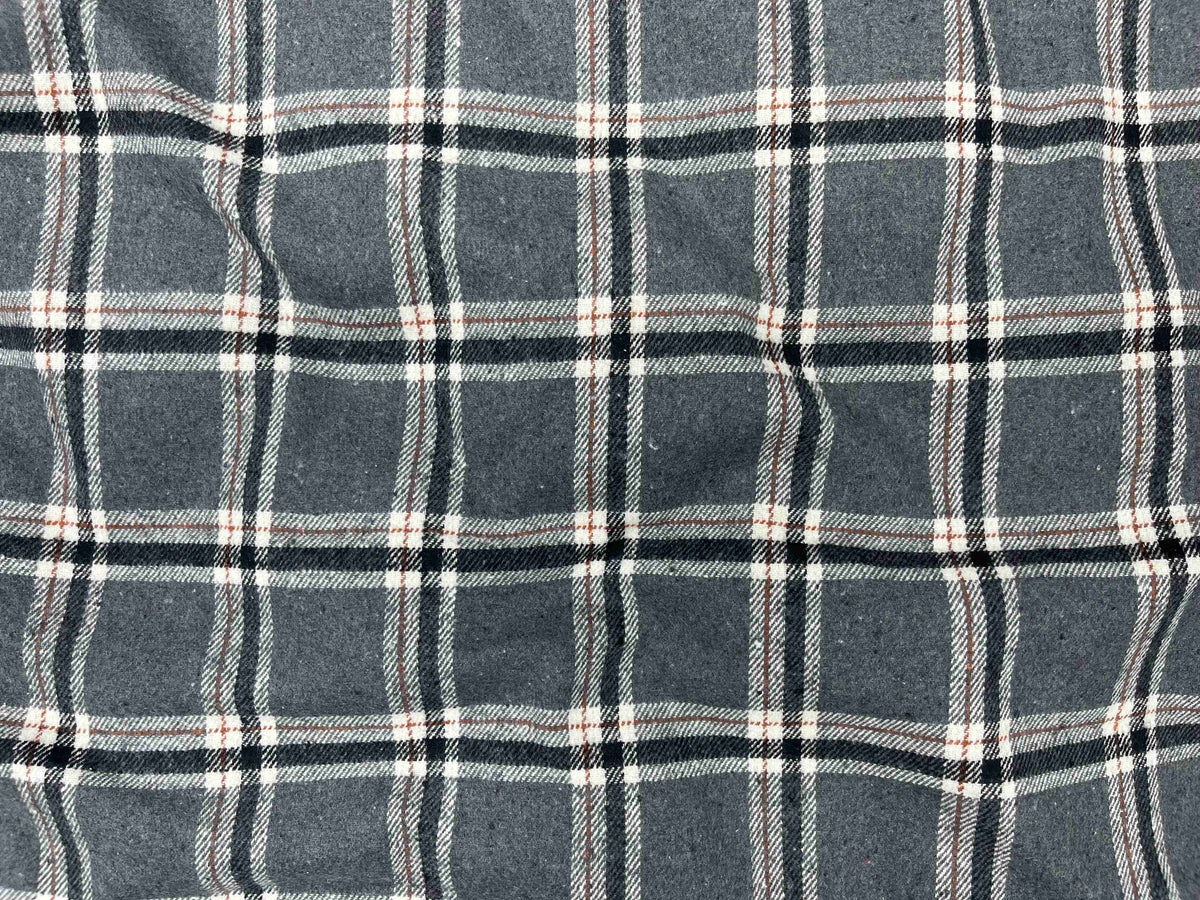 Grey Wool Mix Blend Fabric - Cheap Fabrics