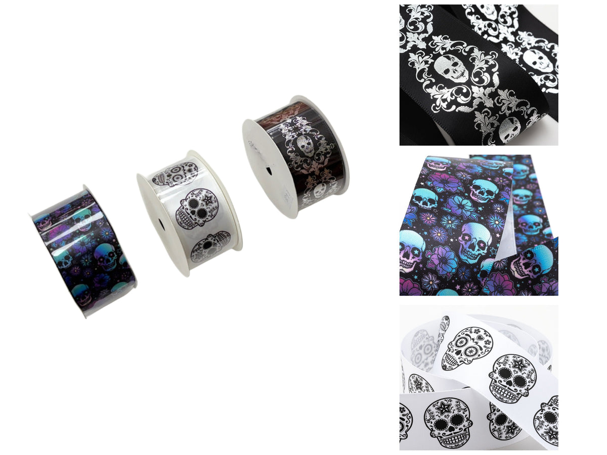 Halloween Satin Ribbon - 5 Metre Roll - Cheap Fabrics