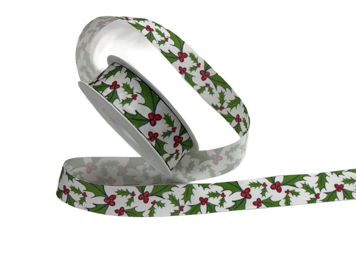 Christmas Ribbon - Holly Berry