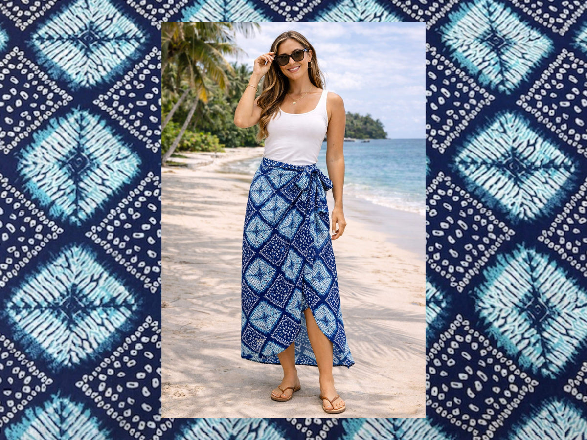 Indian ethnic cotton fabric featuring royal batik print, showcasing traditional patterns and vibrant colors on a cotton textile.