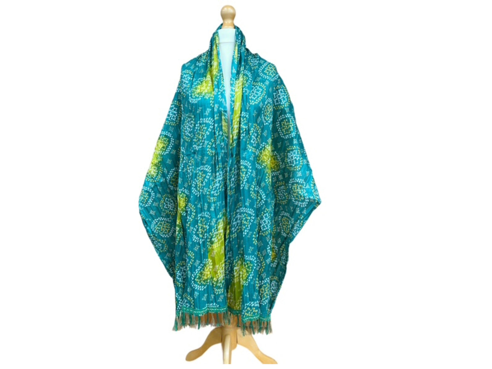 Jaipur Block Print - Polyester Shoulder Wrap - Cheap Fabrics