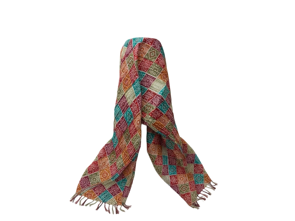 Cubic Jaipur -  Ethnic Print Scarf - Cheap Fabrics