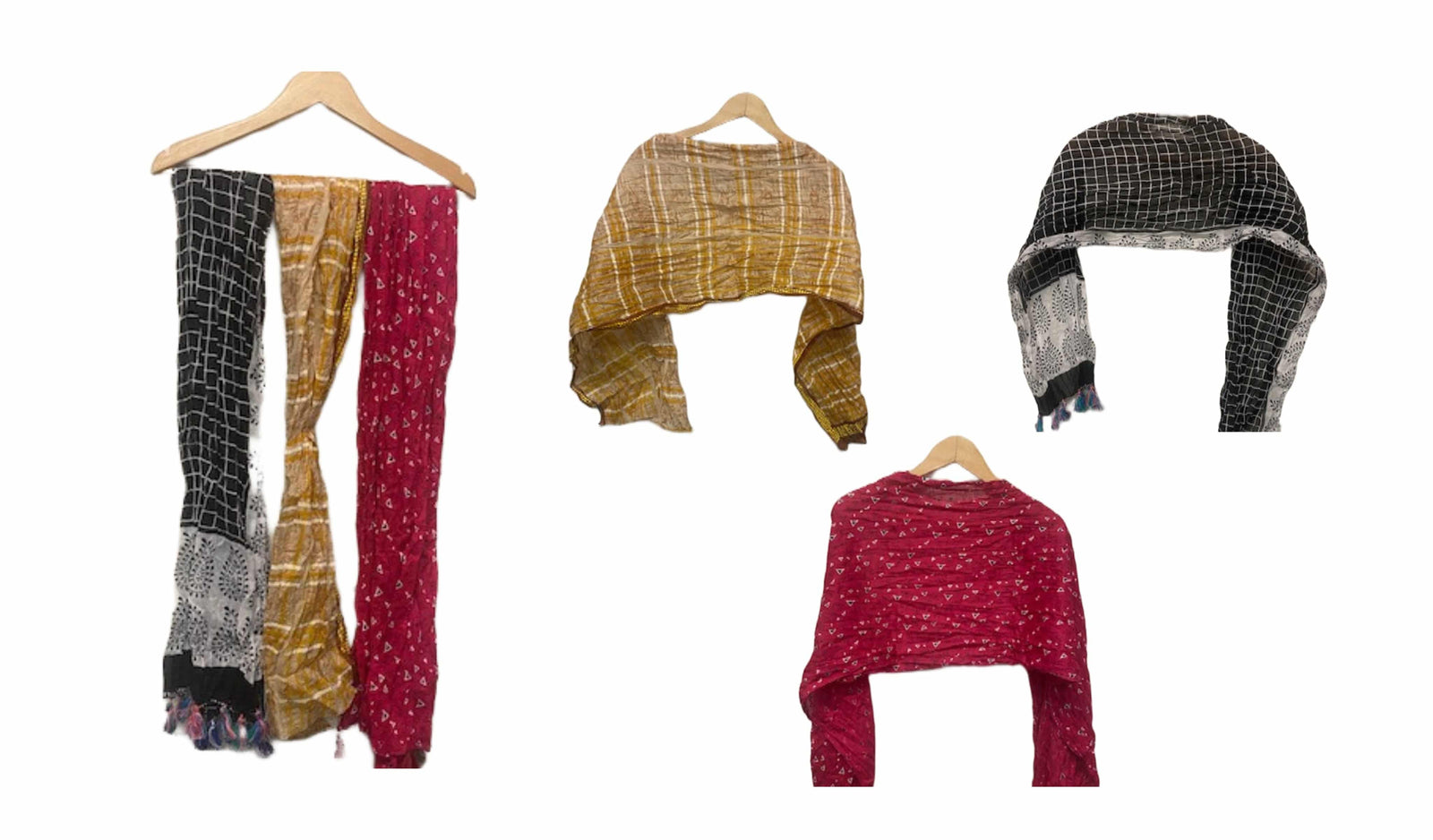 Clearance Scarves - JOB LOT 1 - (3 PCS) - Cheap Fabrics