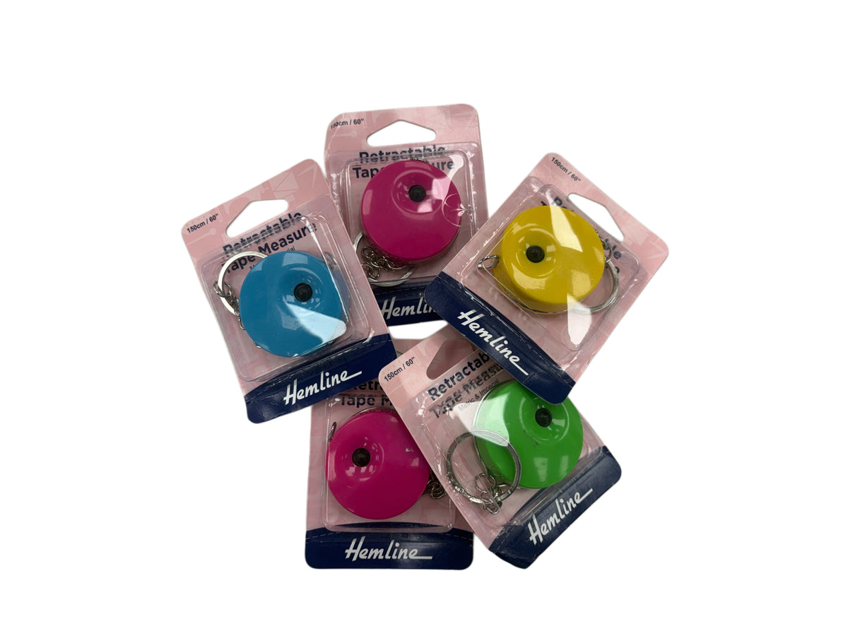 Tape Measure Retractable with Key Ring: 140cm
