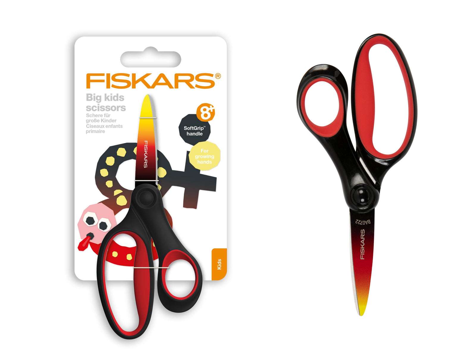 Scissors: Big Kids: Ombre Red - 15cm (RIGHT-HAND) - Cheap Fabrics