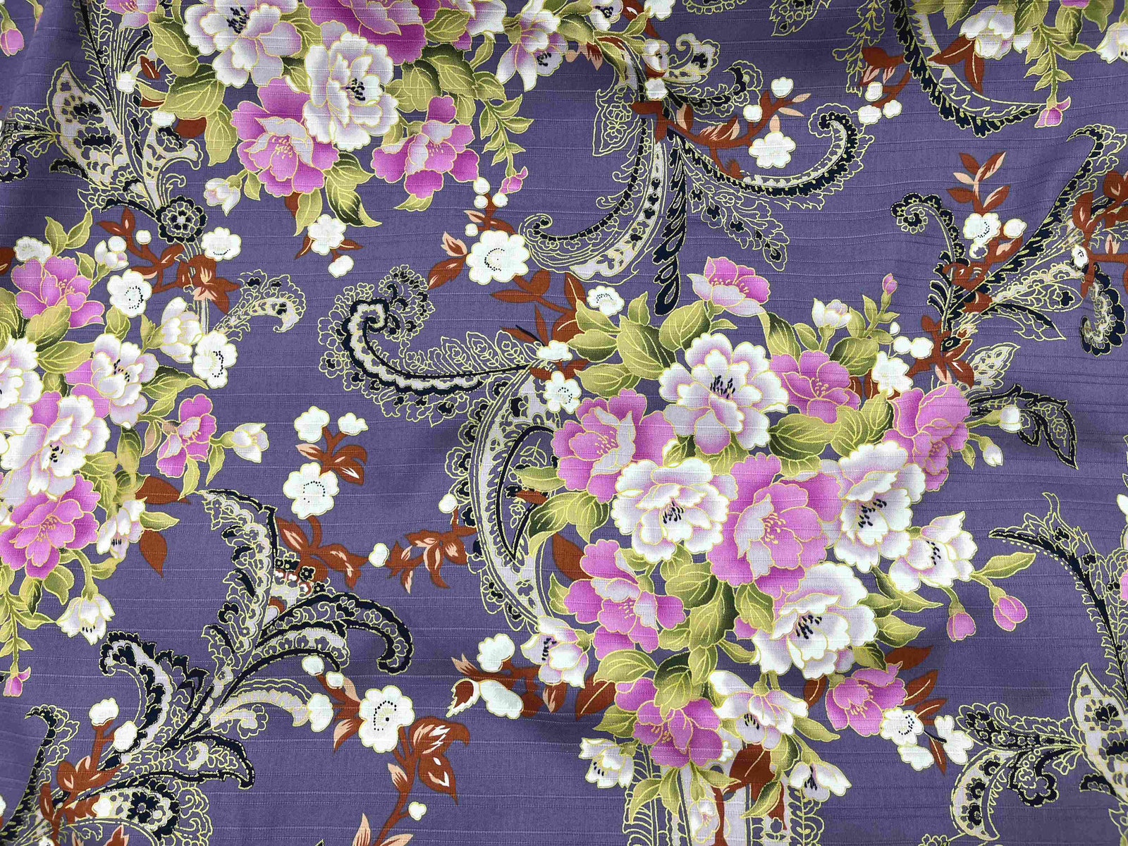 Korean Patchwork Cotton Fabric - Violet Spring - Cheap Fabrics