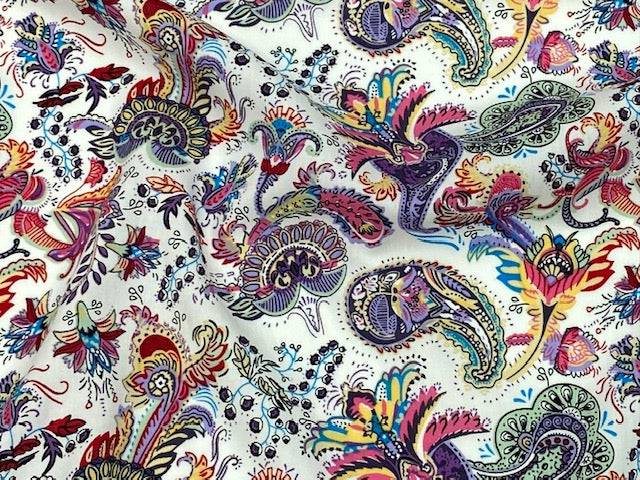 Summer Viscose - Paisley - Cheap Fabrics