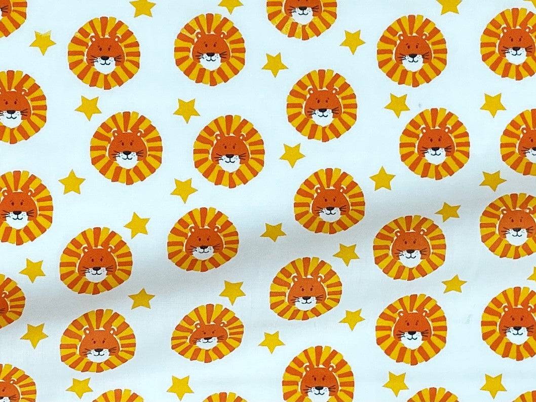 The Lion With Stars - Poly/Cotton Print - Cheap Fabrics