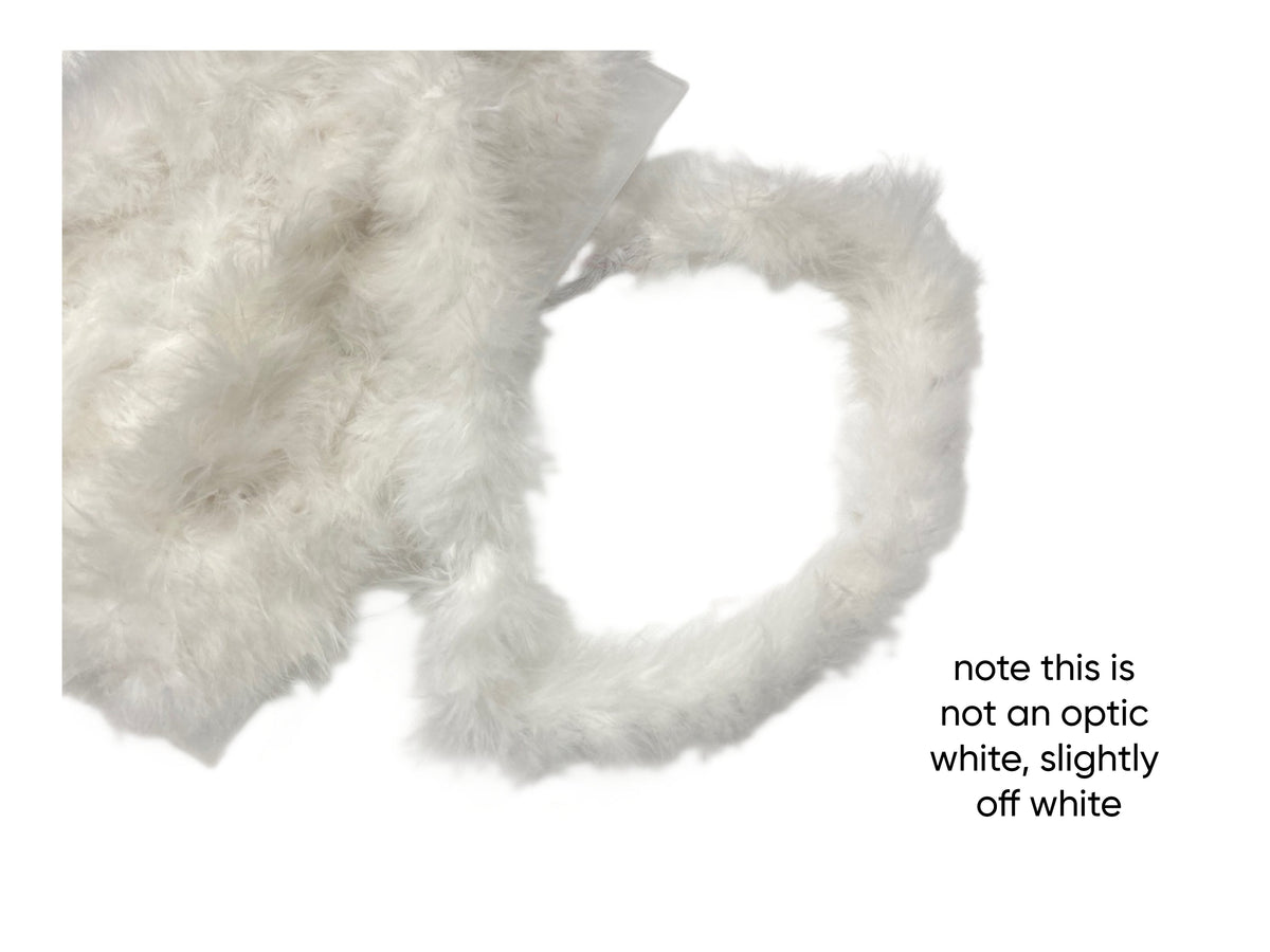 Marabou Fur Strung Trim - Cheap Fabrics