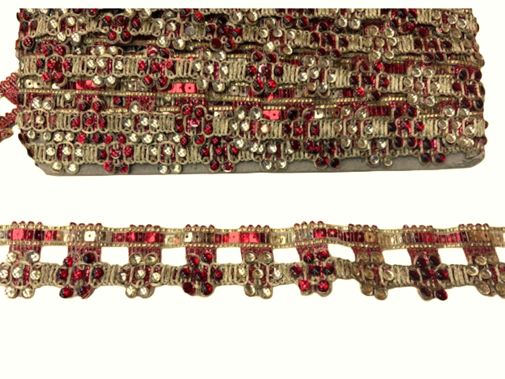 Metallic Ribbon - Golden Stitch (DEFECT) - Cheap Fabrics