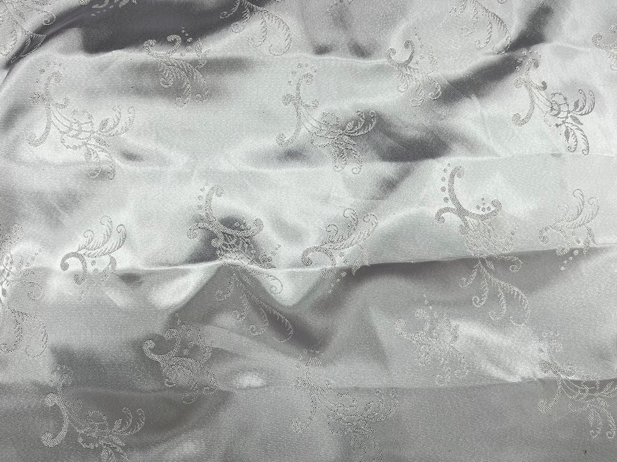 Metallic Satin Jacquard Fabric