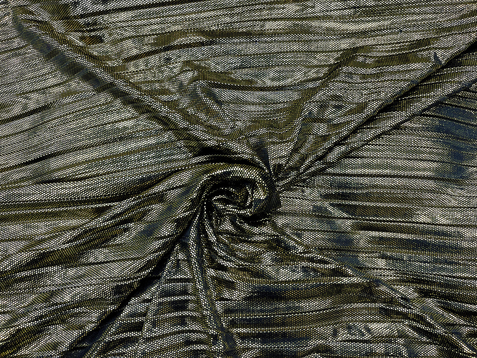 Metallic Pleated Jersey Knit Fabric - Cheap Fabrics