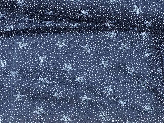 MIDNIGHT STAR POLYCOTTON - CLEARANCE (DEFECT) - Cheap Fabrics