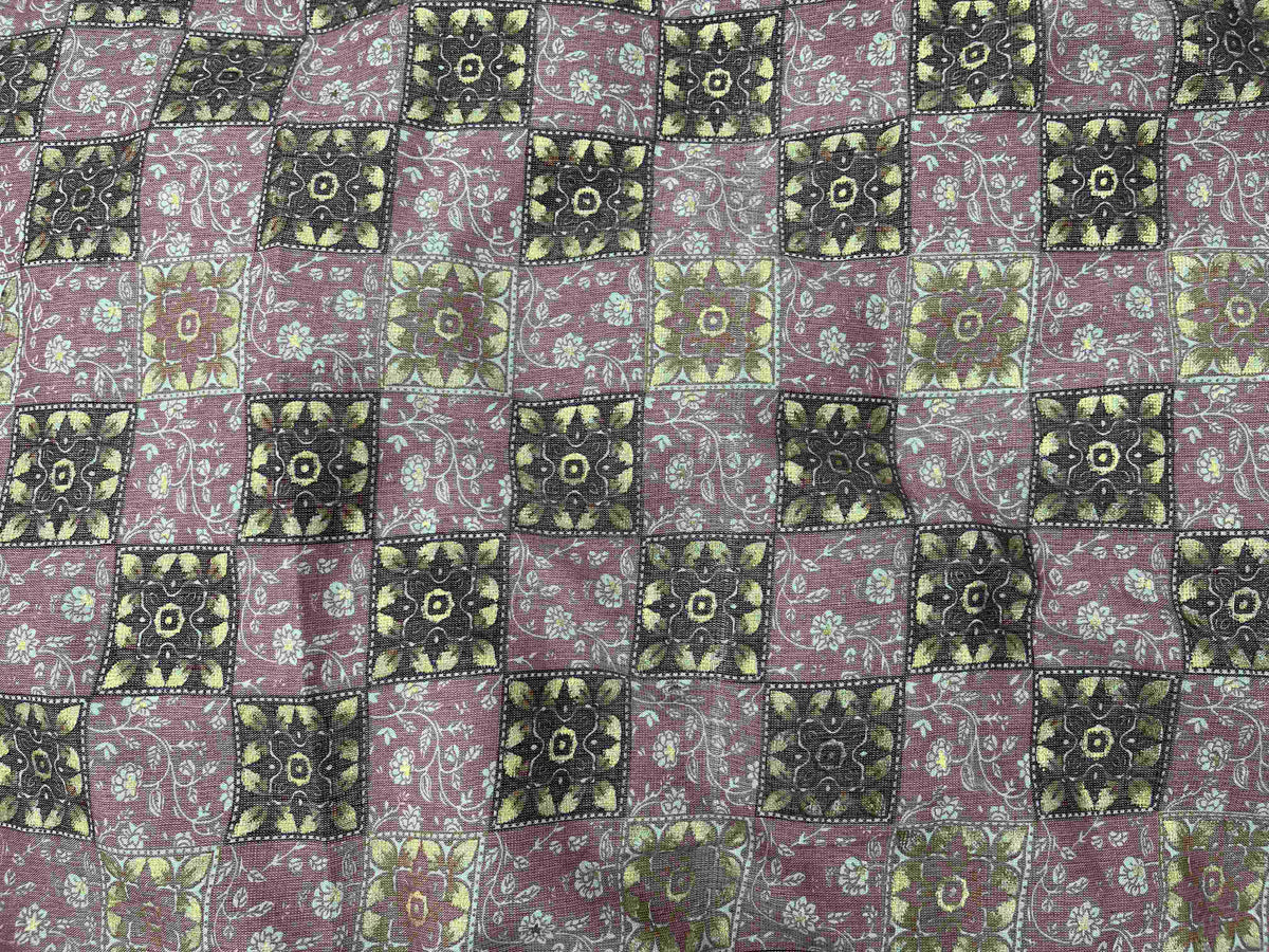 Poly Viscose Fabric - Mix n Match Stripe Check - Cheap Fabrics