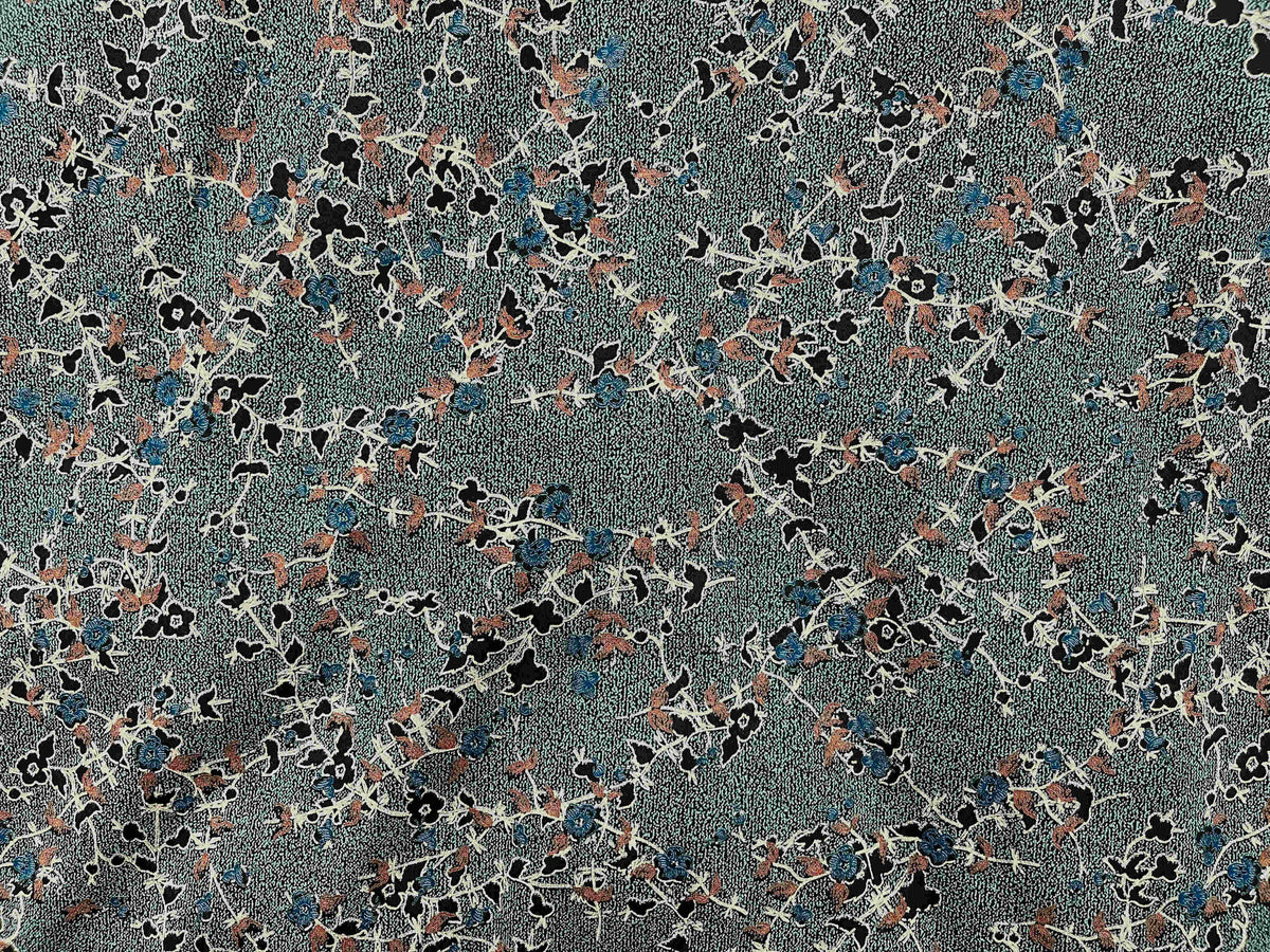 Modal Jersey Fabric - Vintage Vine Floral