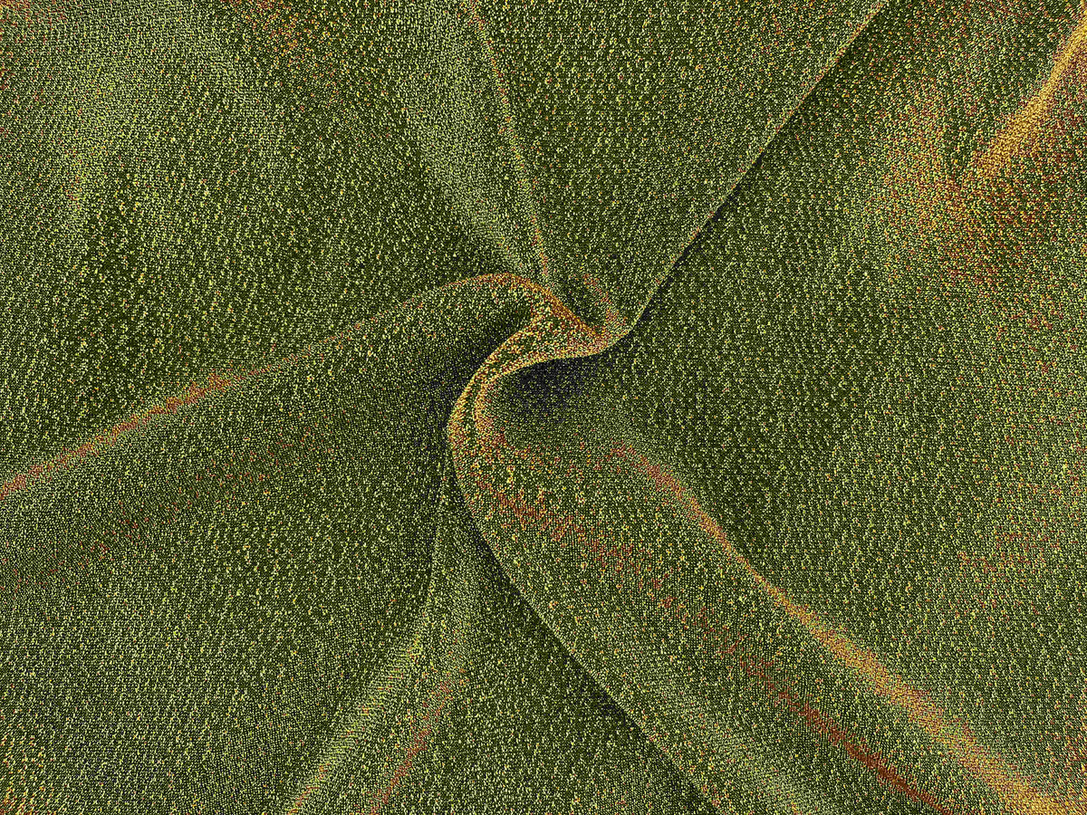 Black and gold moonlight jersey fabric by Cheapfabrics, showing smooth, plain textile with a shiny, luxurious finish.