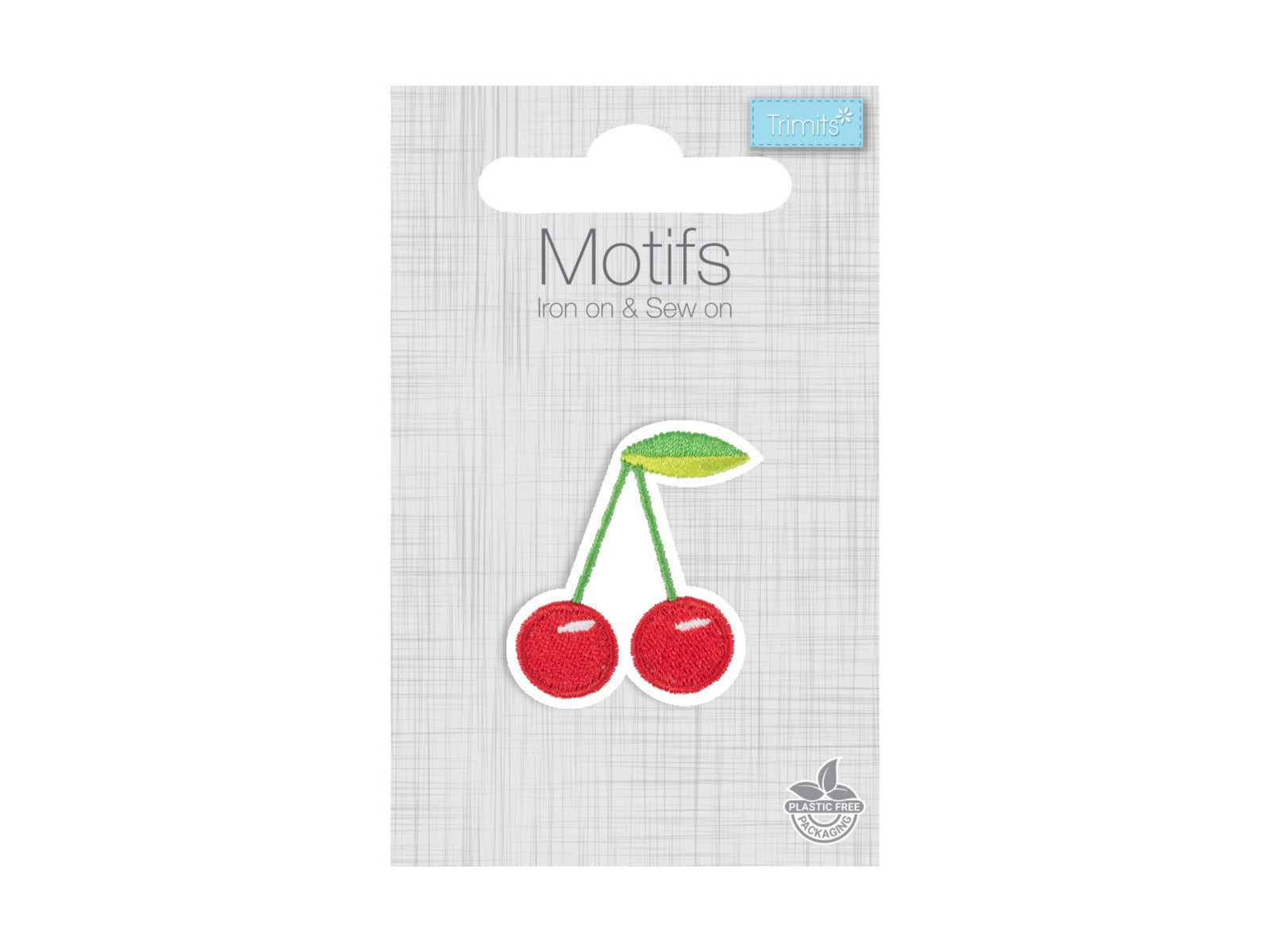 Iron -On & Sew-On Motif Patch - Cherries - Cheap Fabrics