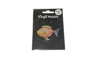 Shiny Smiley Fish - Iron -On & Sew-On Motif