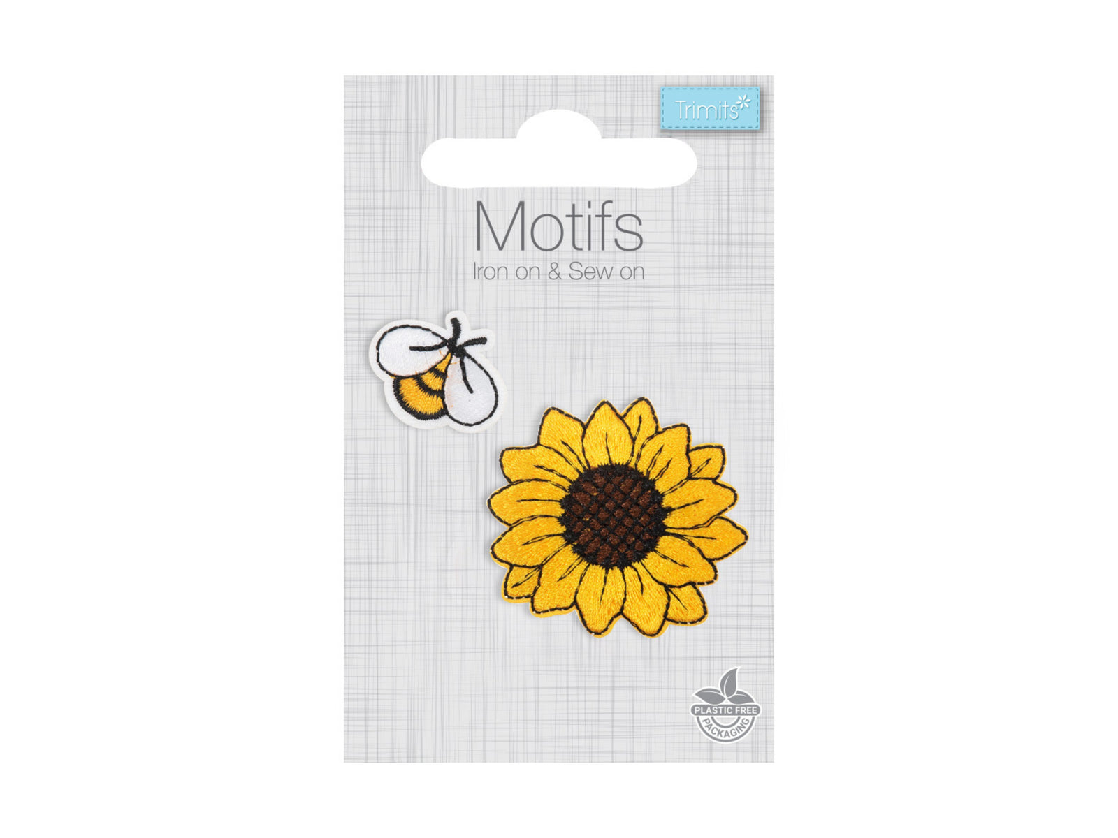 Iron -On & Sew-On Motif Patch - Sunflower - Cheap Fabrics
