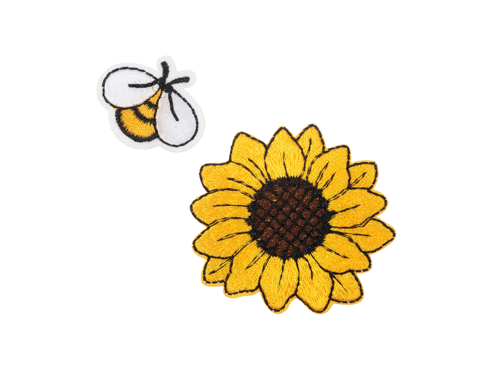 Iron -On & Sew-On Motif Patch - Sunflower - Cheap Fabrics