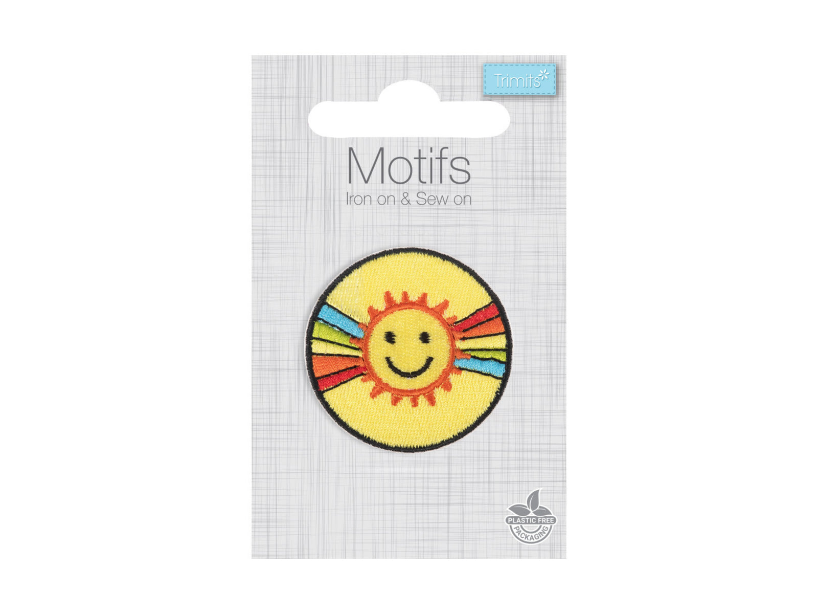 Iron -On & Sew-On Motif Patch - Sunshine - Cheap Fabrics