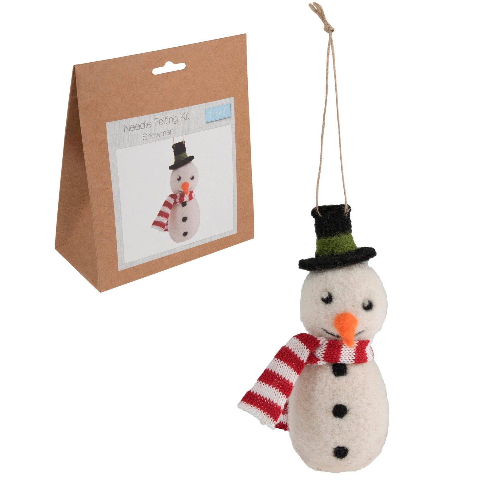 Needle Felting Kit - SNOWMAN - Cheap Fabrics