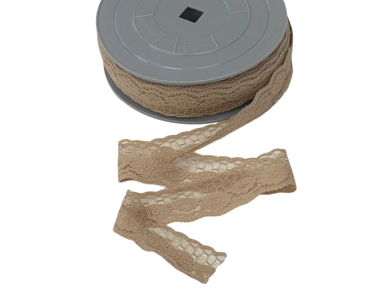 Scalloped Nylon Lace Trim - Small Flowers Design 2 (30mm) - Cheap Fabrics