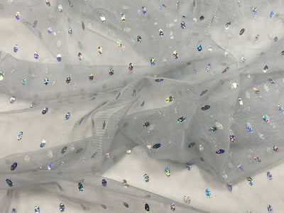 Oval Sequinned Tulle