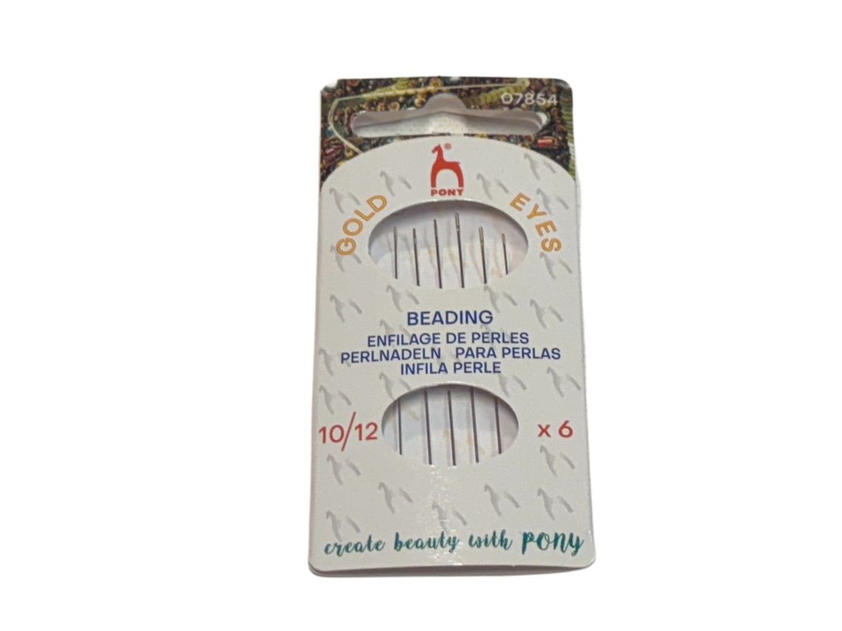 Hand Sewing Needles: Beading - Gold Eye: Size 10/12
