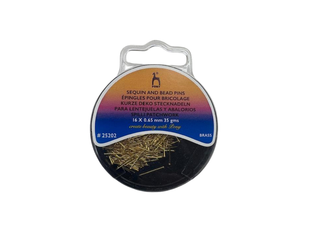 Sequin &amp; Bead Pins  16mm x 0.65mm (35g) PONY