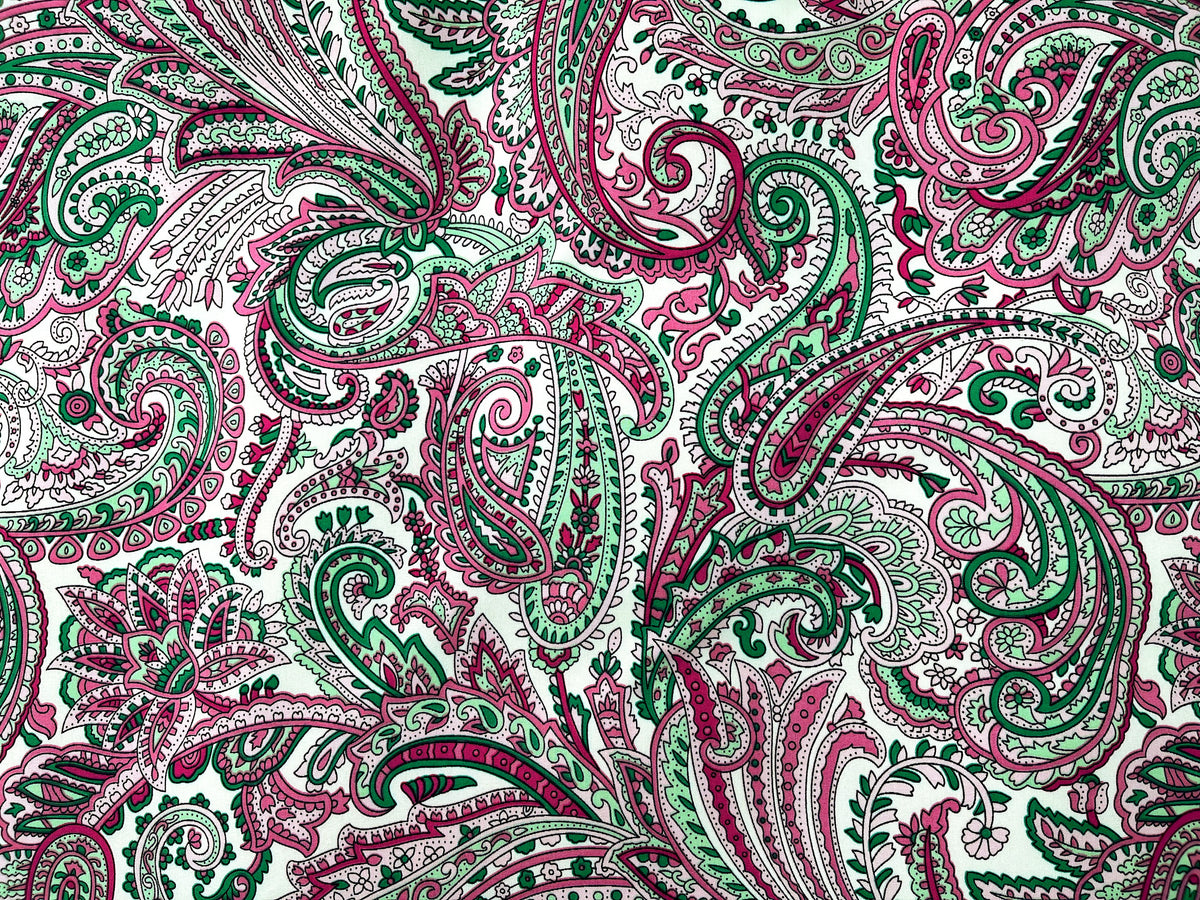 Paisley Fun - Printed Crepe Fabric