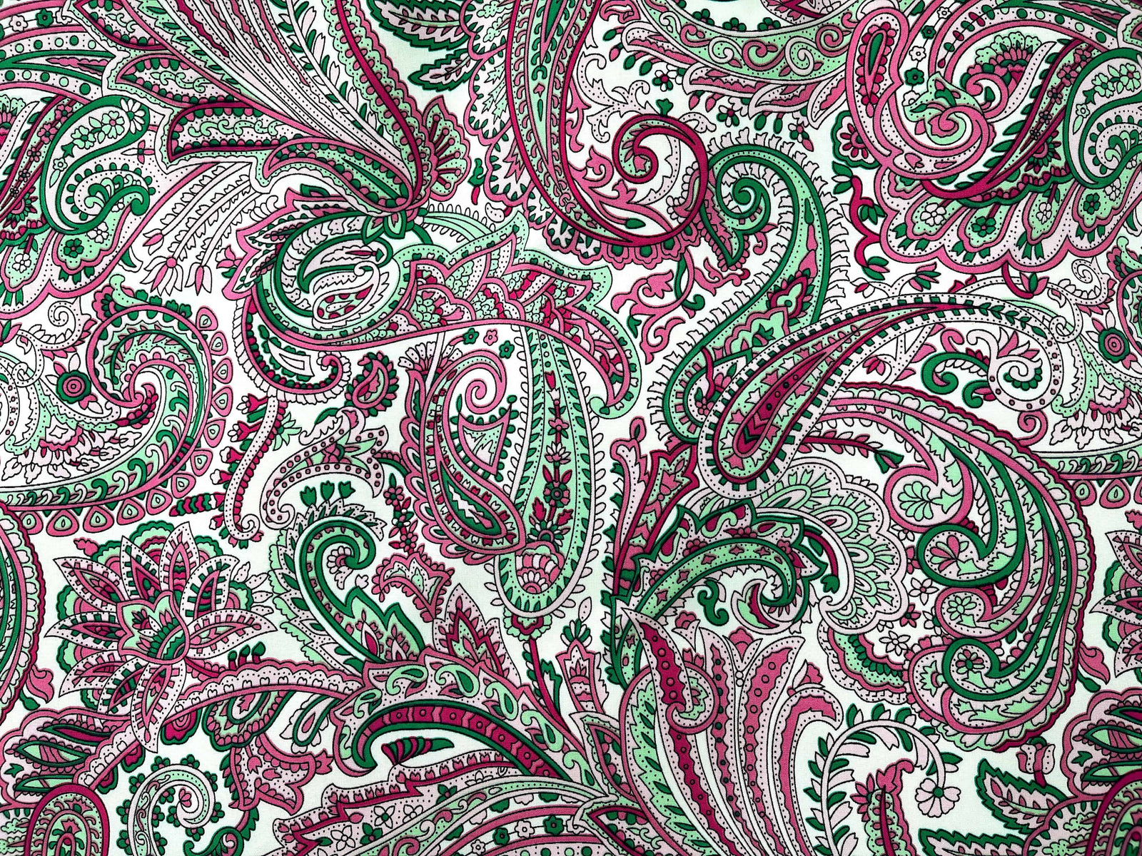 Paisley Fun - Printed Crepe Fabric - Cheap Fabrics