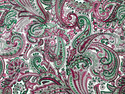 Paisley Fun - Printed Crepe Fabric