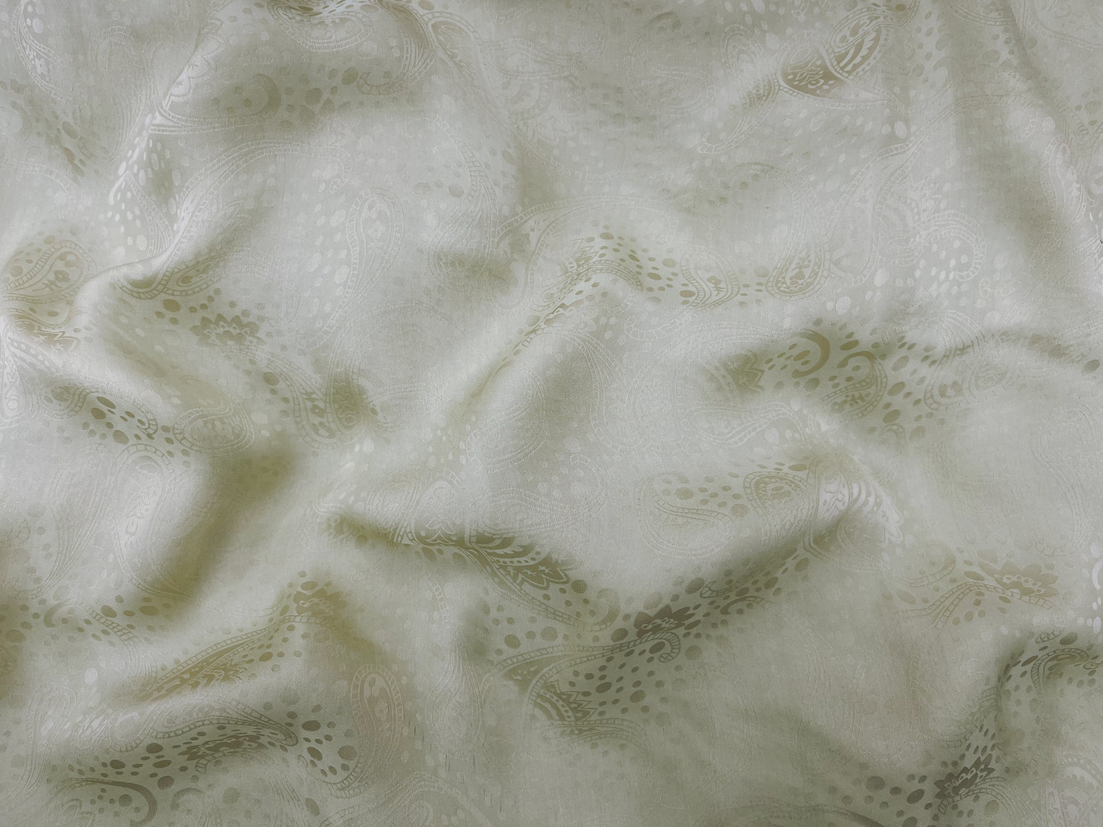 Silk Jacquard Georgette Fabric - Paisley - Cheap Fabrics
