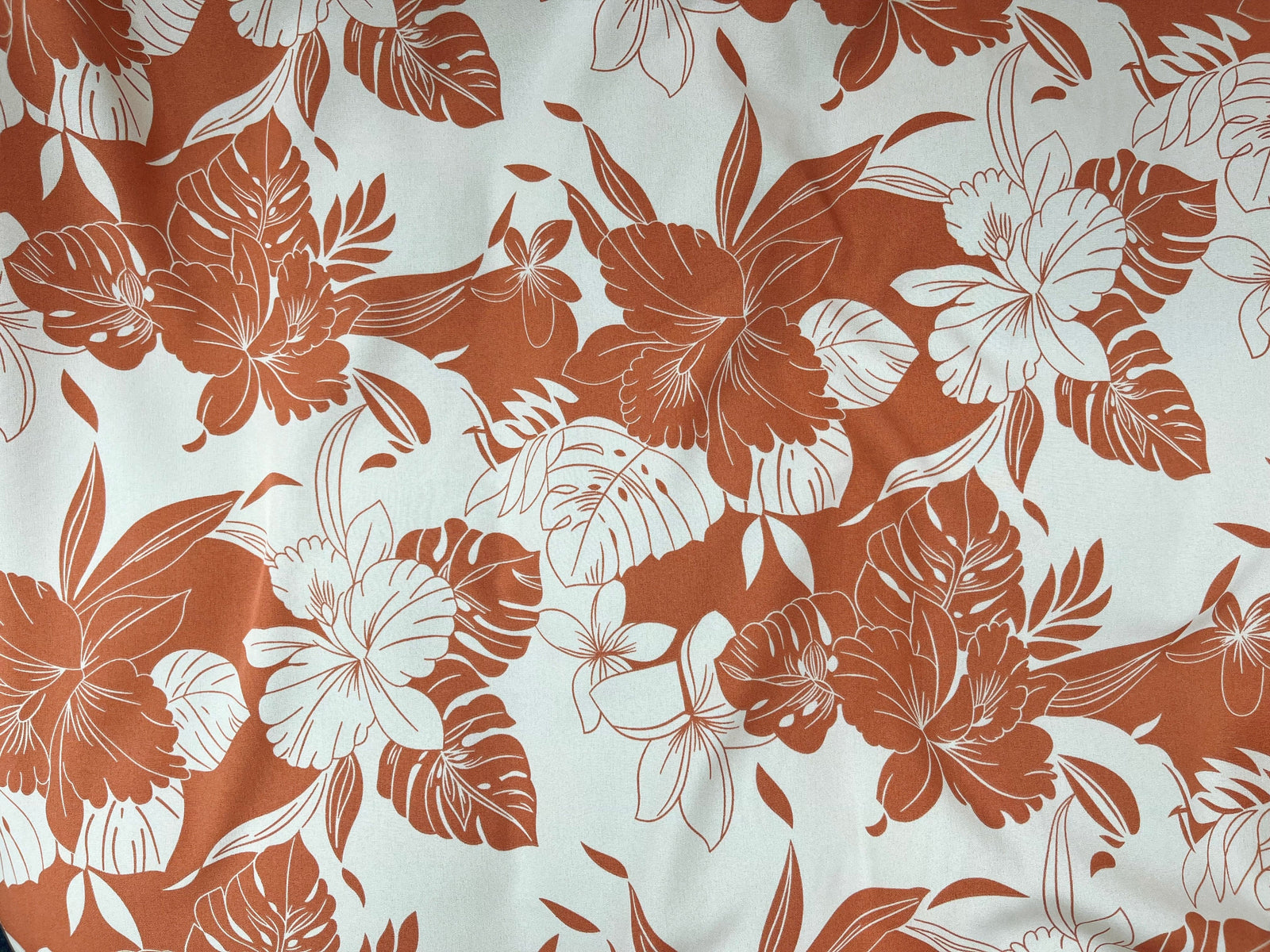 Palm - Printed Crepe Fabric - Cheap Fabrics
