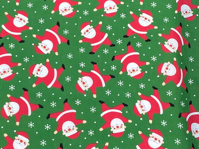 Christmas Santa Fun - Poly/Cotton Print