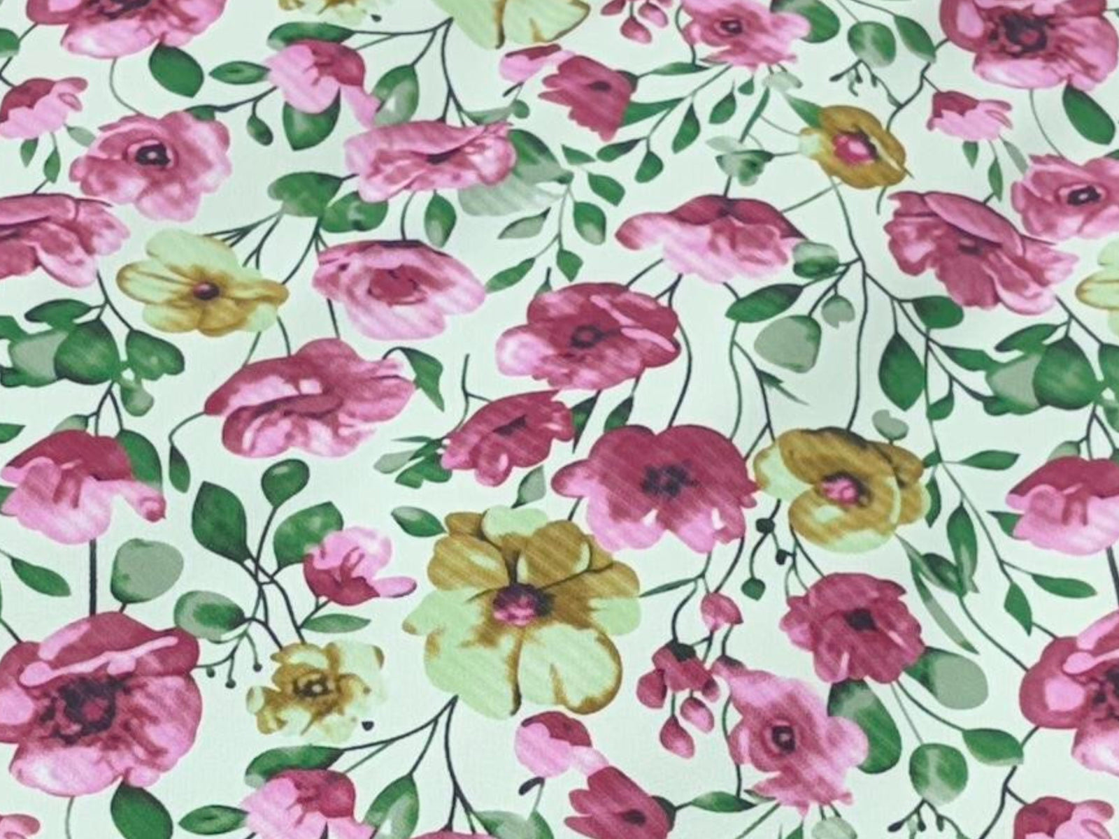 Bloomwave - Printed Peachskin Fabric - Cheap Fabrics