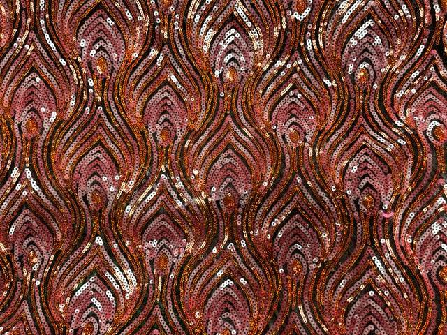 Peacock Pride - Sequin Fabric - Cheap Fabrics