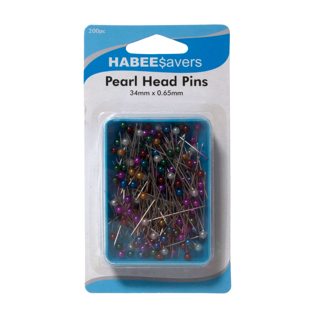 Pearl Head Pins - 34mm x 0.65mm