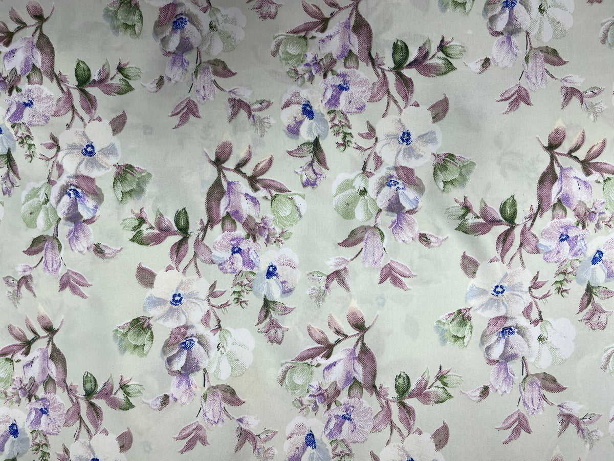 Petal - Clearance Printed Crepe Fabric - Cheap Fabrics