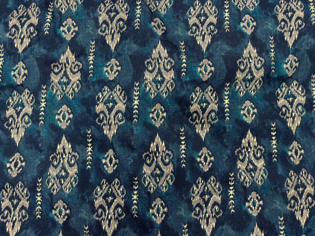 Poly Viscose Fabric - Ethnic Abstract