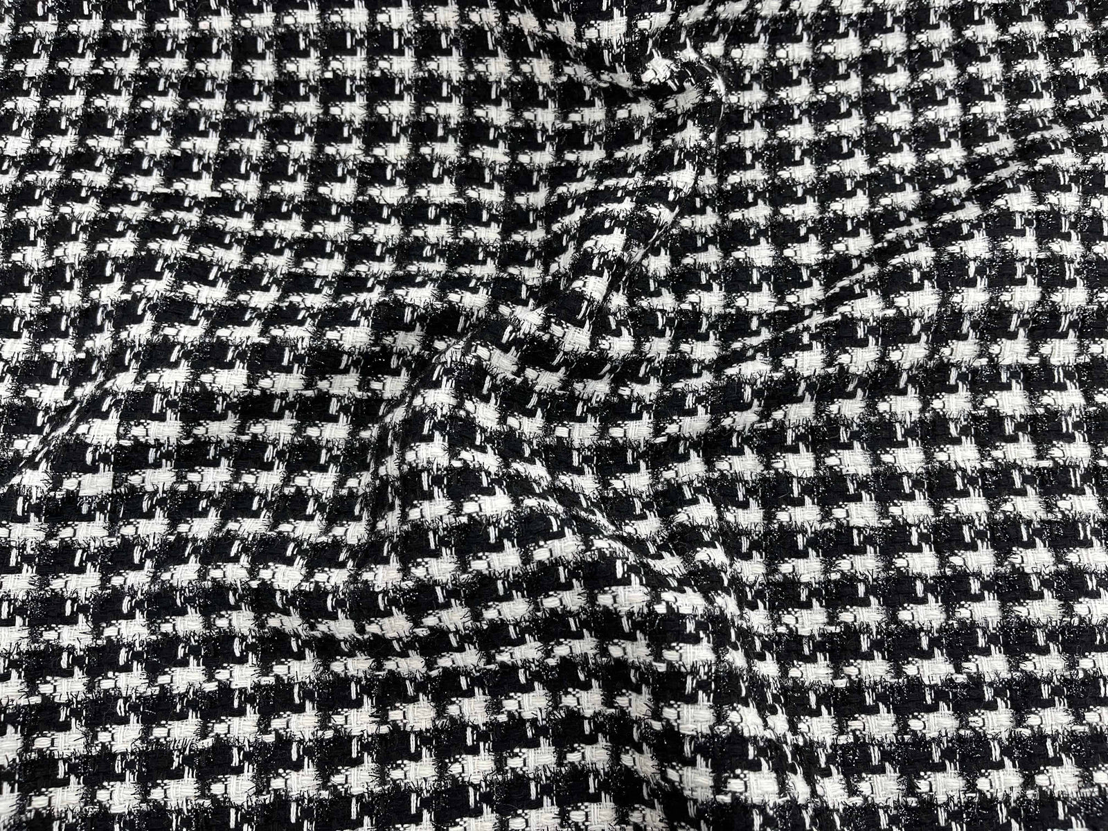Houndstooth Wool Blend - Cheap Fabrics