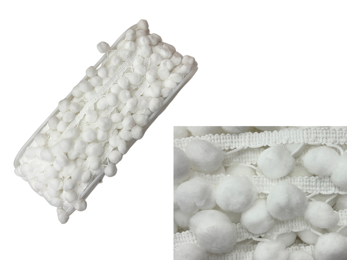 Pom Pom Trim: 15mm - Cheap Fabrics