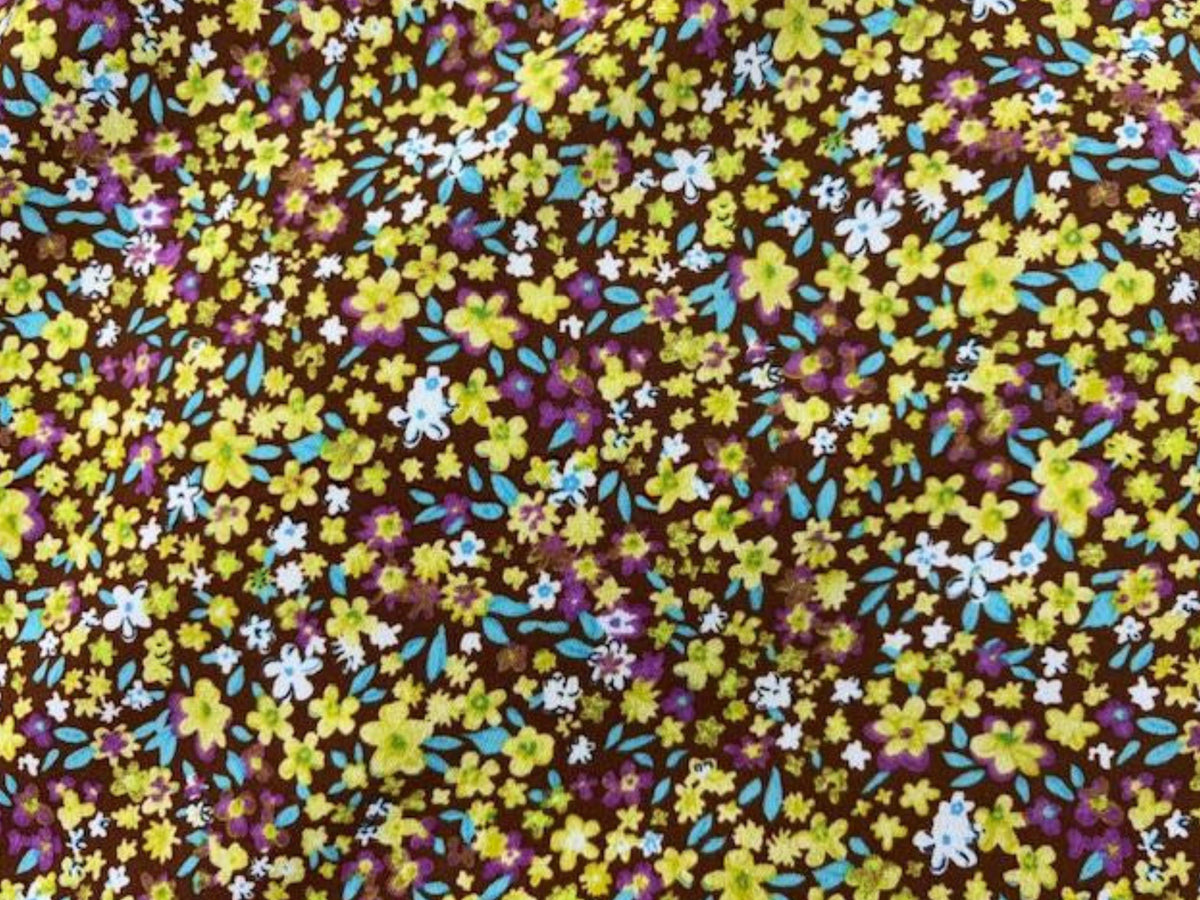 Ditsy Floral- Printed Crepe - Cheap Fabrics